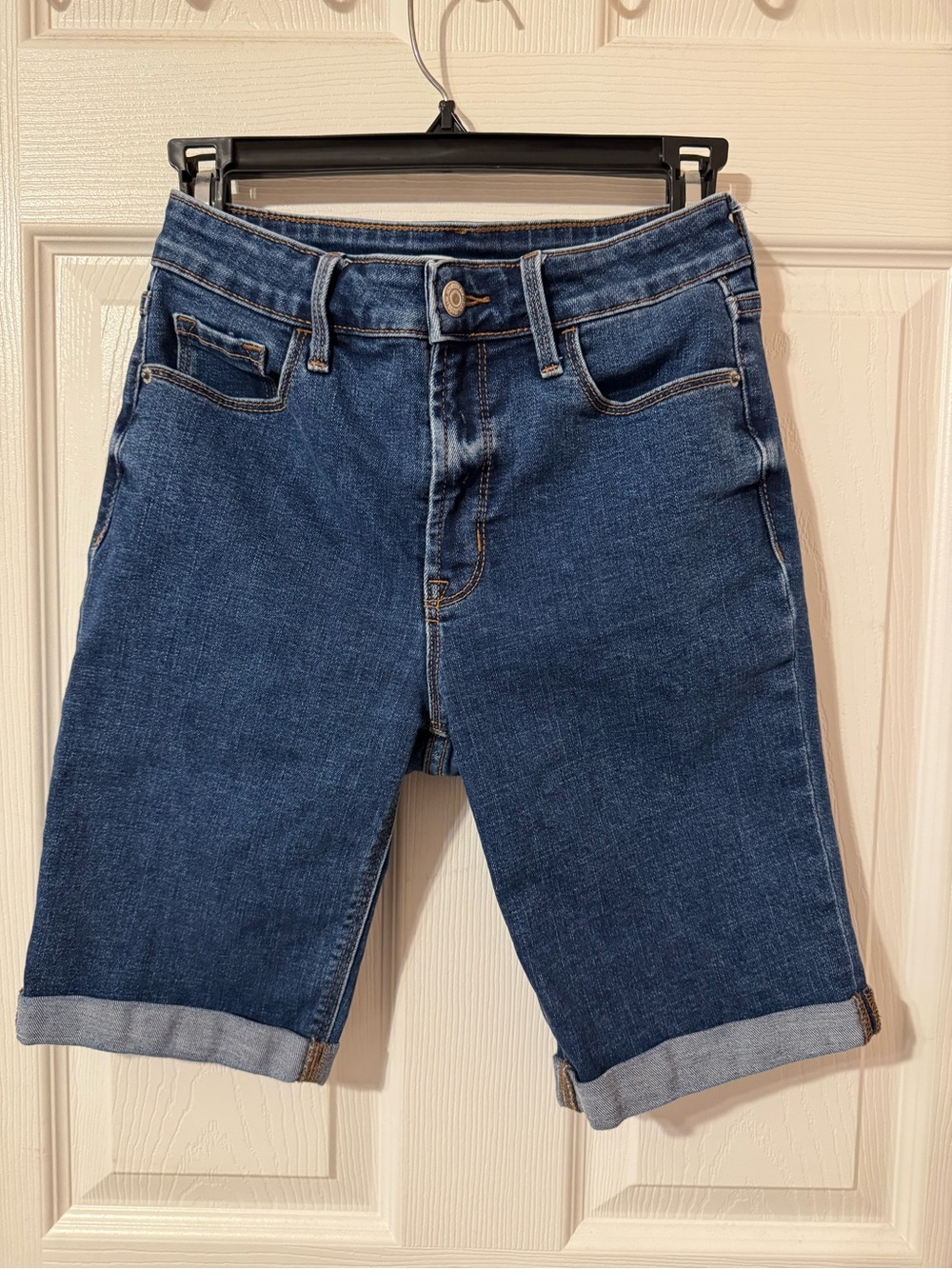 Old Navy High Rise Bermuda Denim Shorts Size 0